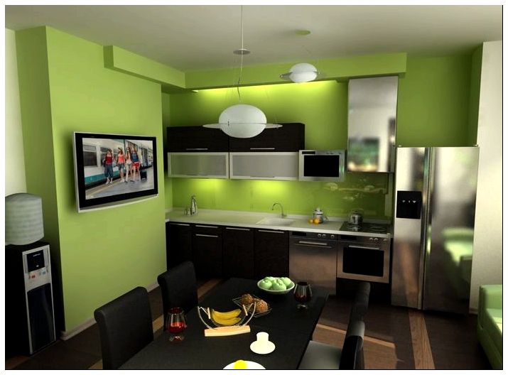 Дизайн кухни зеленого цвета (42 фото): самые сочные сочетания