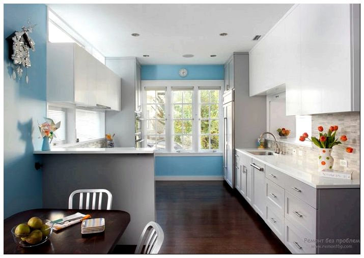 Интерьер кухни синего цвета: секреты успешного дизайна в синих тонах