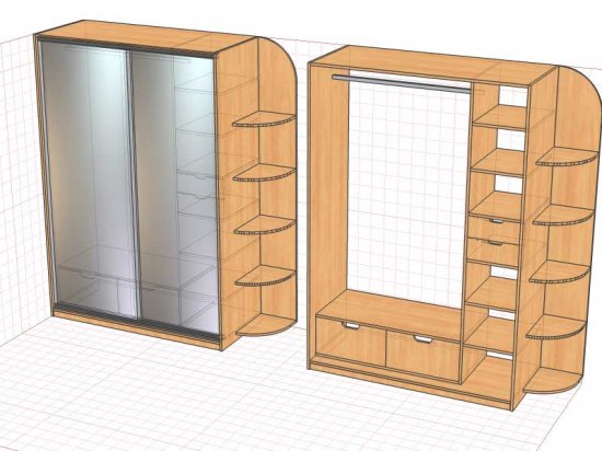 Встроенные шкафы-купе в прихожую — фото, дизайн. Лучшее решение по рациональному использованию пространства