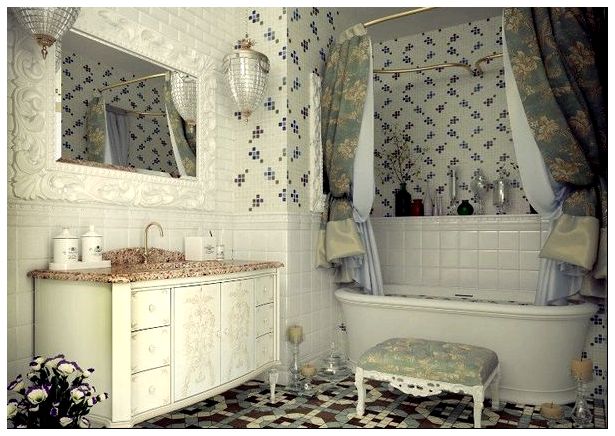 Ванная комната в стиле романтизм