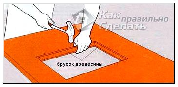Закрепляем штапик