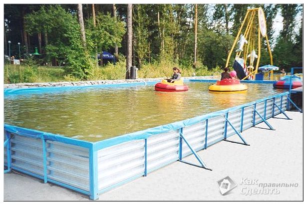 Большой каркасный бассейн