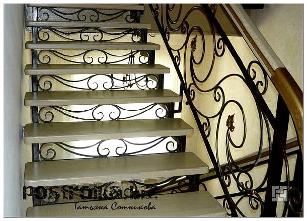 Кованые лестницы на фото: само совершенство...