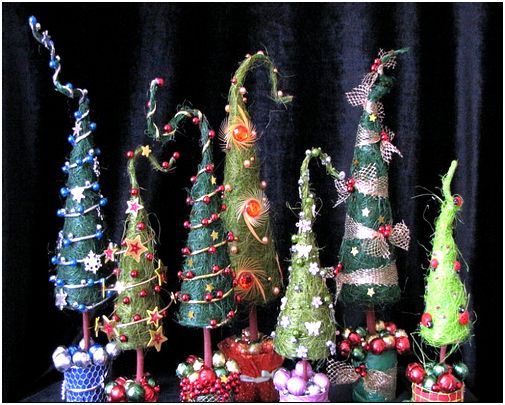 Фото 1 – Варианты новогодних елок своими руками