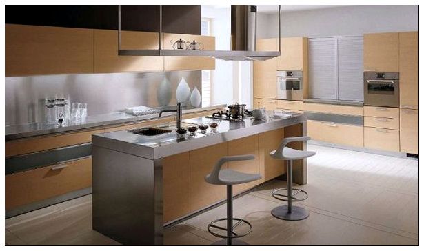 дубовая кухня со стальной отделкой, Tess, Scavolini