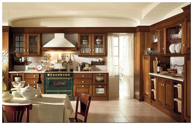 кухня Baltimore из ореха, Scavolini