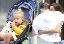 Нежная встреча: Ирина Шейк и Брэдли Купер воссоединились на прогулке с дочерью