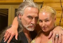 Волочкова показала половину лица своего любимого мужчины