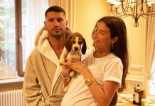 Беременная Кети Топурия опубликовала редкое фото с возлюбленным Львом Деньговым