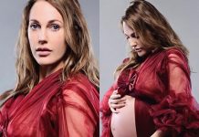 Звезда «Великолепного века» Мерьем Узерли снялась в фотосессии на последних неделях беременности